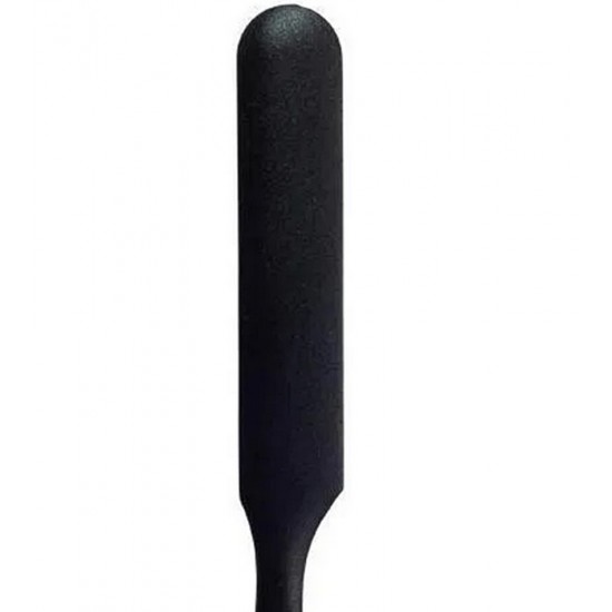 Espátula 32cm Confeiteiro Em Silicone Preto Mak Inox